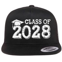 Class Of 2028 Grow With Me Handprints Space On Back Flatbill Hat