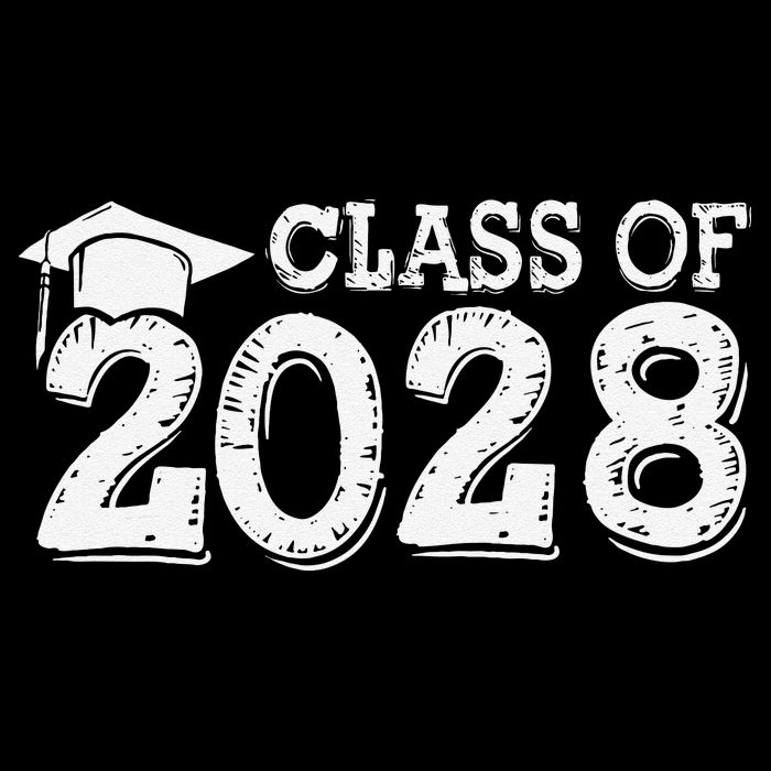 Class Of 2028 Grow With Me Handprints Space On Back 16 in Basic Backpack