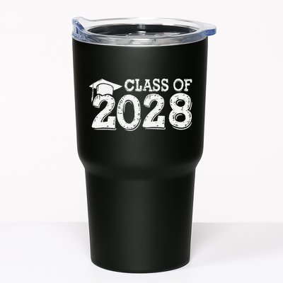 Class Of 2028 Grow With Me Handprints Space On Back Tumbler