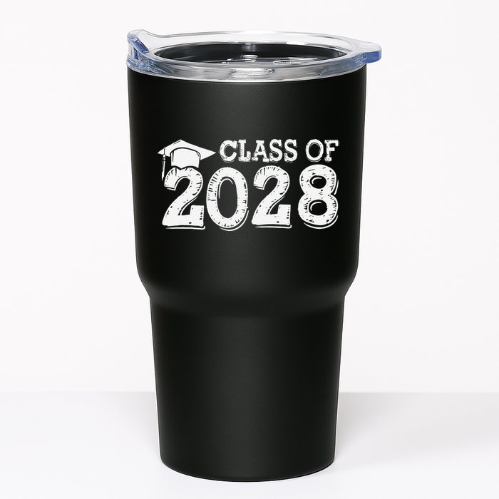 Class Of 2028 Grow With Me Handprints Space On Back Tumbler