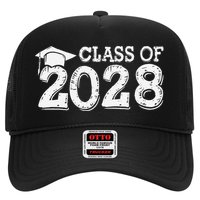 Class Of 2028 Grow With Me Handprints Space On Back Trucker Hat