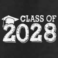 Class Of 2028 Grow With Me Handprints Space On Back Trucker Hat