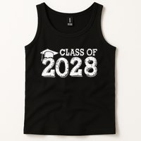 Class Of 2028 Grow With Me Handprints Space On Back Tank Top