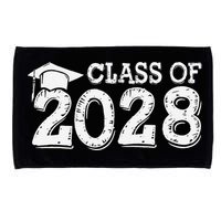 Class Of 2028 Grow With Me Handprints Space On Back Microfiber Hand Towel