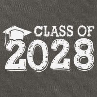 Class Of 2028 Grow With Me Handprints Space On Back Cotton Canvas Backpack