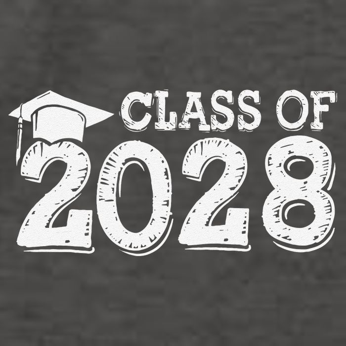 Class Of 2028 Grow With Me Handprints Space On Back Vector Backpack