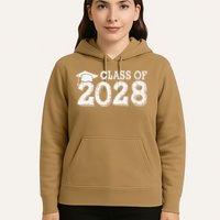 Class Of 2028 Grow With Me Handprints Space On Back Hoodie