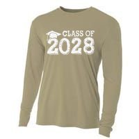 Class Of 2028 Grow With Me Handprints Space On Back Cooling Performance Long Sleeve Crew