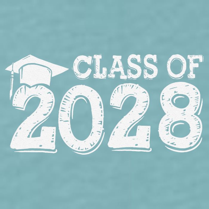 Class Of 2028 Grow With Me Handprints Space On Back Sueded Cloud Jersey T-Shirt