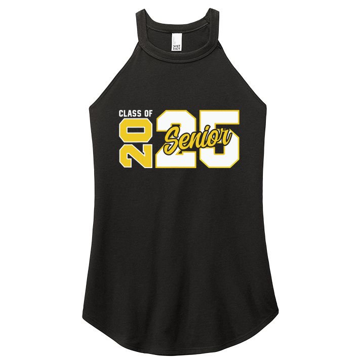 Class Of 2025 Senior 2025 Graduation 2025 Back To School Women's Perfect Tri Rocker Tank