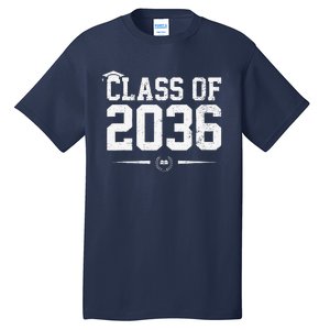 Class Of 2036 Grow With Me Graduation First Day Of School Cute Tall T-Shirt