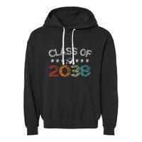 Class Of 2038 Grow With Me First Day School Garment-Dyed Fleece Hoodie