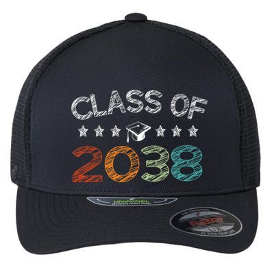 Class Of 2038 Grow With Me First Day School Flexfit Unipanel Trucker Cap