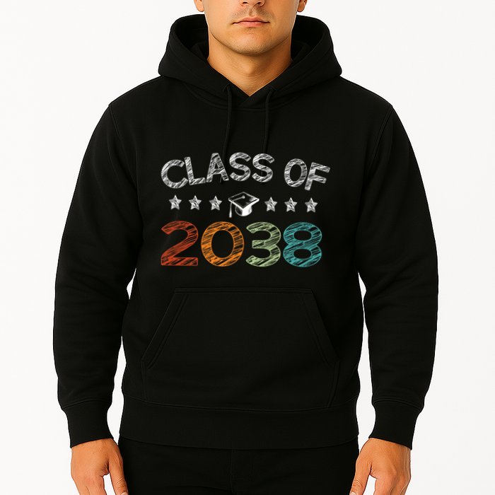 Class Of 2038 Grow With Me First Day School Hoodie