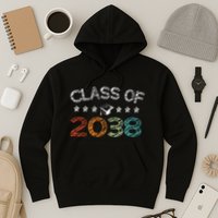 Class Of 2038 Grow With Me First Day School Hoodie