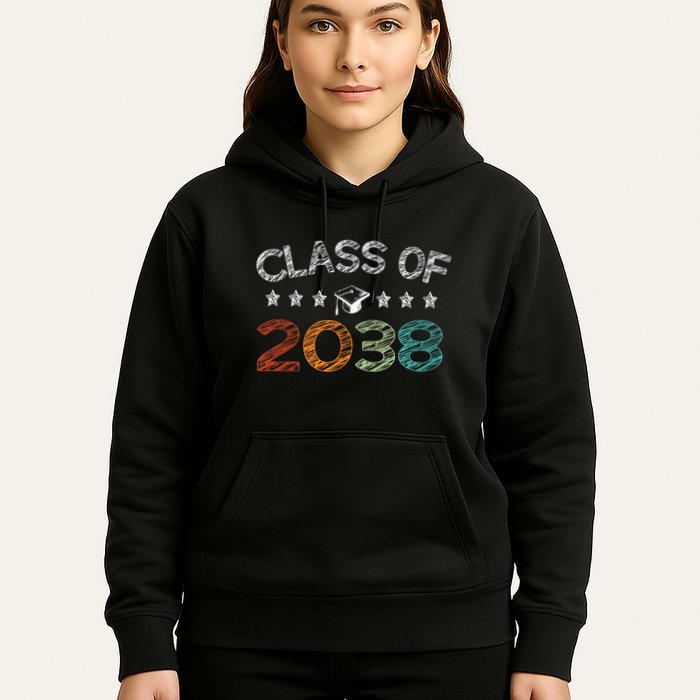 Class Of 2038 Grow With Me First Day School Hoodie