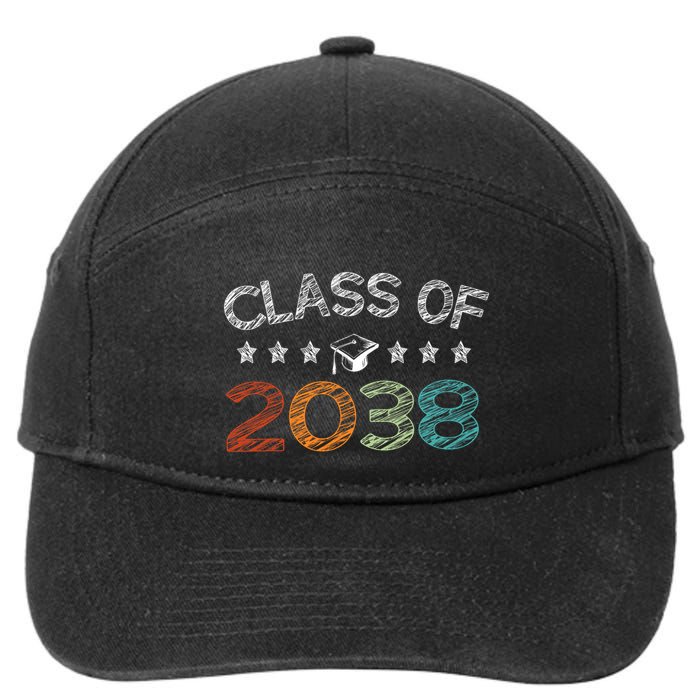 Class Of 2038 Grow With Me First Day School 7-Panel Snapback Hat