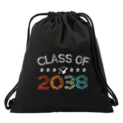 Class Of 2038 Grow With Me First Day School Drawstring Bag