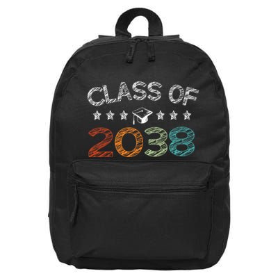 Class Of 2038 Grow With Me First Day School 16 in Basic Backpack