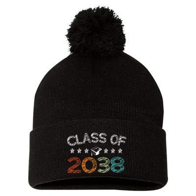 Class Of 2038 Grow With Me First Day School Pom Pom 12in Knit Beanie