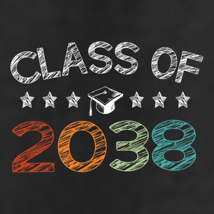 Class Of 2038 Grow With Me First Day School Golf Towel