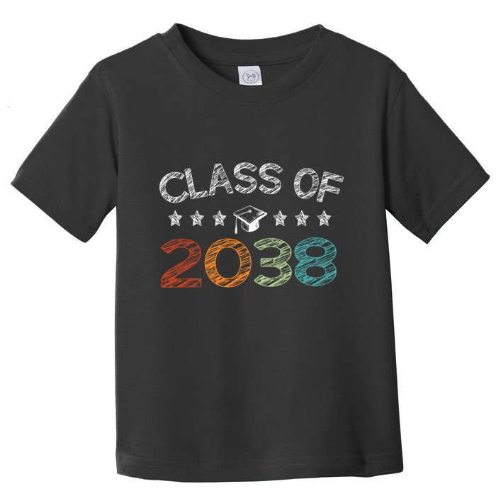 Class Of 2038 Grow With Me First Day School Toddler T-Shirt