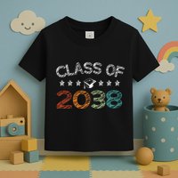 Class Of 2038 Grow With Me First Day School Toddler T-Shirt