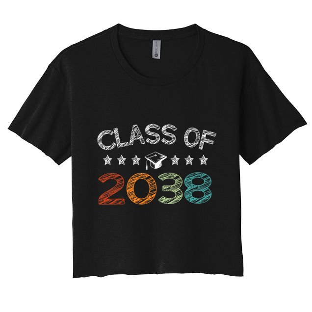 Class Of 2038 Grow With Me First Day School Crop Top