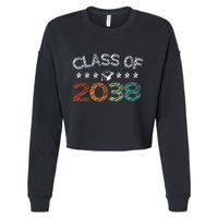 Class Of 2038 Grow With Me First Day School Cropped Pullover Crew