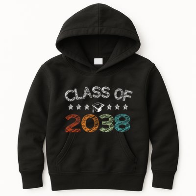 Class Of 2038 Grow With Me First Day School Kids Hoodie