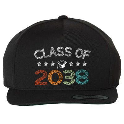 Class Of 2038 Grow With Me First Day School Wool Snapback Cap