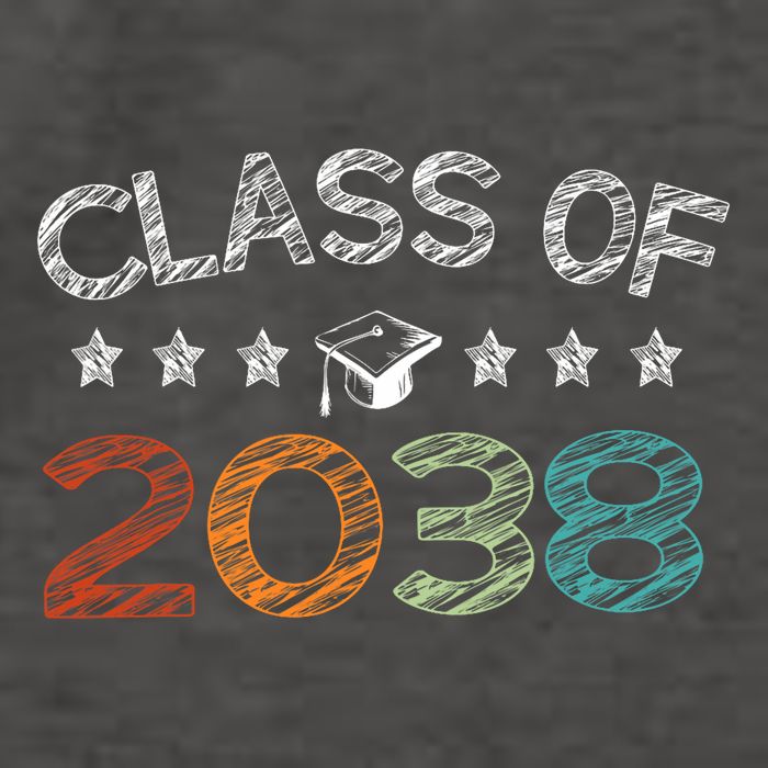 Class Of 2038 Grow With Me First Day School Vector Backpack