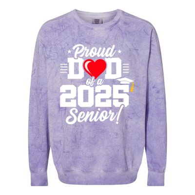 Class Of 2025 Senior Year Proud Dad Senior 2025 Gift Colorblast Crewneck Sweatshirt