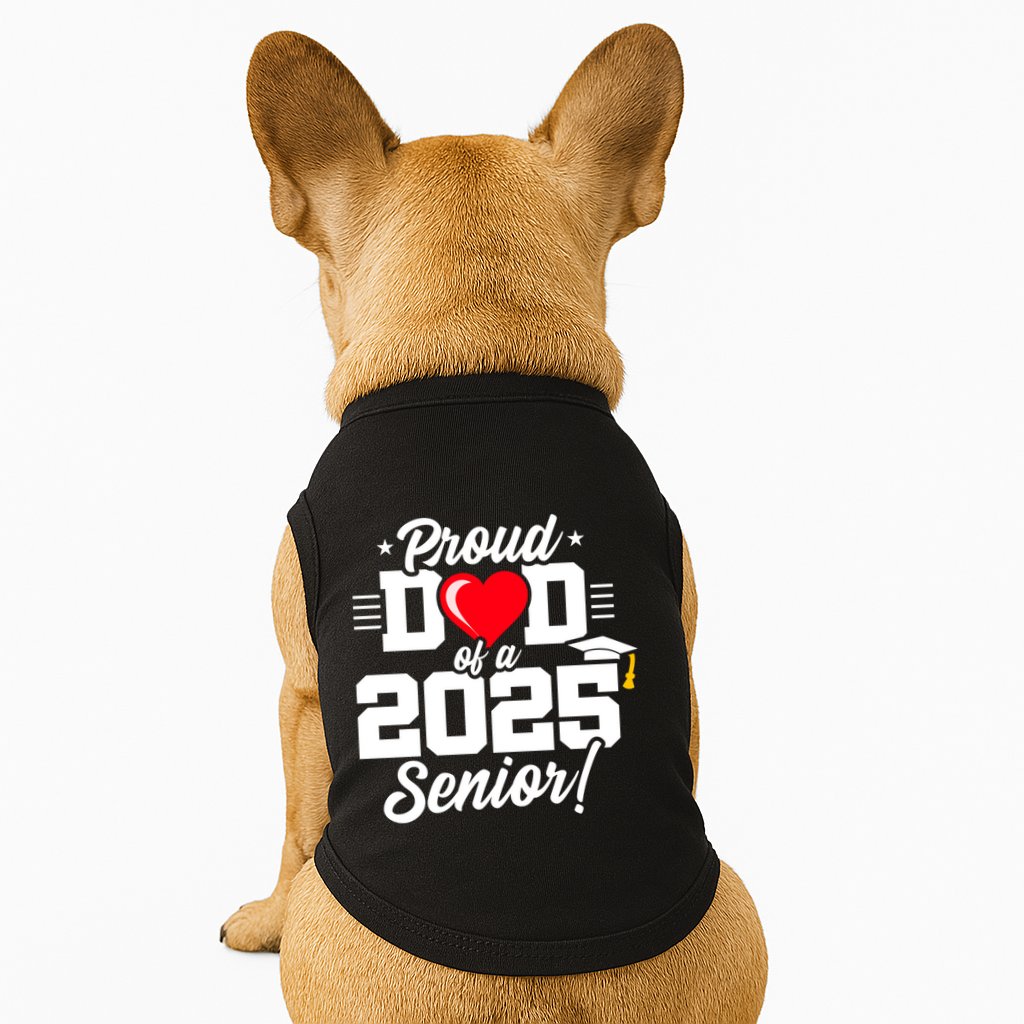 Class Of 2025 Senior Year Proud Dad Senior 2025 Gift Doggie Tank