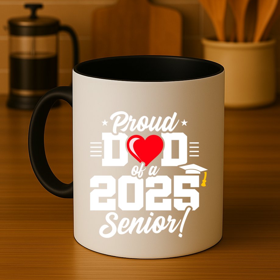 Class Of 2025 Senior Year Proud Dad Senior 2025 Gift Mug