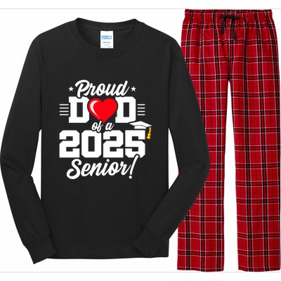 Class Of 2025 Senior Year Proud Dad Senior 2025 Gift Long Sleeve Pajama Set