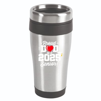 Class Of 2025 Senior Year Proud Dad Senior 2025 Gift 16oz Travel Tumbler