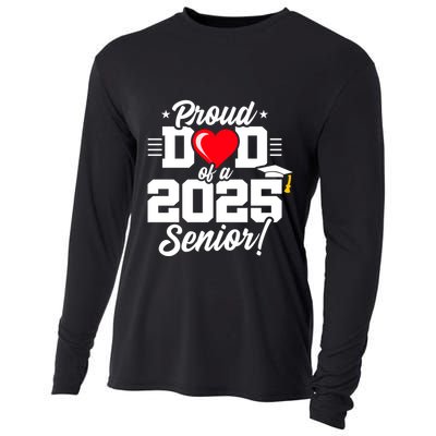 Class Of 2025 Senior Year Proud Dad Senior 2025 Gift Cooling Performance Long Sleeve Crew
