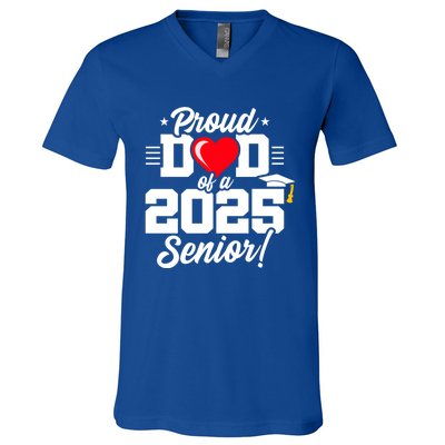 Class Of 2025 Senior Year Proud Dad Senior 2025 Gift V-Neck T-Shirt