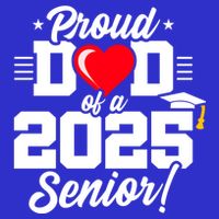 Class Of 2025 Senior Year Proud Dad Senior 2025 Gift Zip Tote Bag