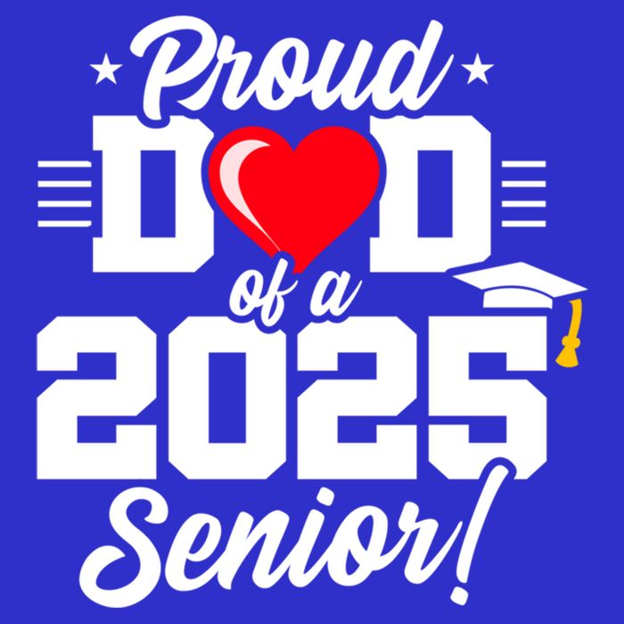 Class Of 2025 Senior Year Proud Dad Senior 2025 Gift Zip Tote Bag