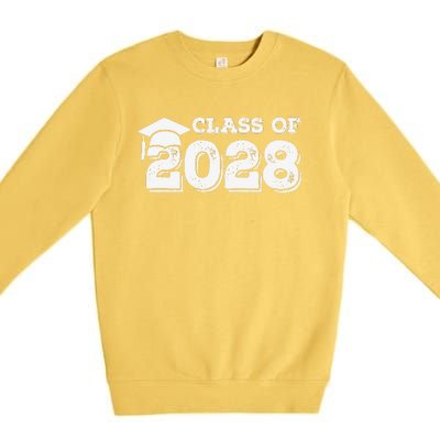 Class Of 2028 Senior Graduation 2028 Premium Crewneck Sweatshirt