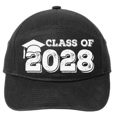 Class Of 2028 Senior Graduation 2028 7-Panel Snapback Hat