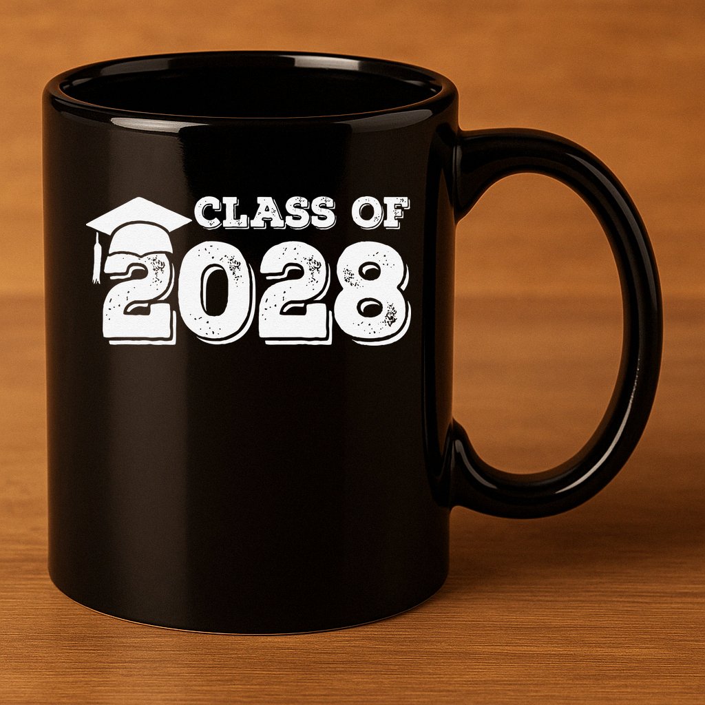 Class Of 2028 Senior Graduation 2028 11oz C Handle Ceramic Mug