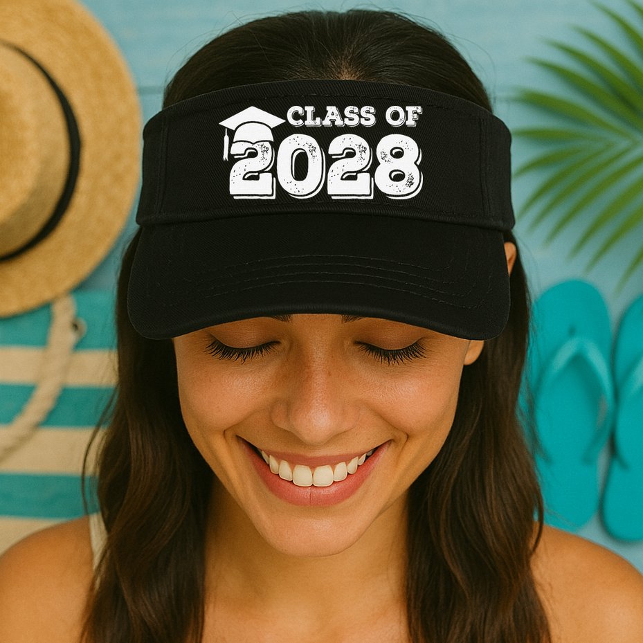 Class Of 2028 Senior Graduation 2028 Visor