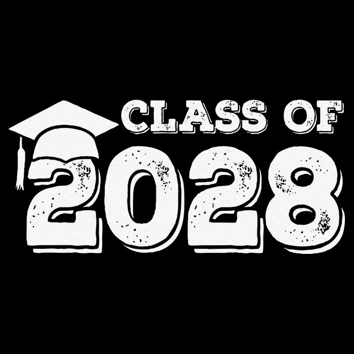 Class Of 2028 Senior Graduation 2028 Cropped Pullover Crew