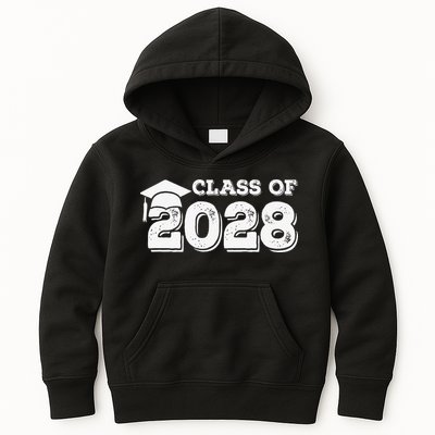 Class Of 2028 Senior Graduation 2028 Kids Hoodie