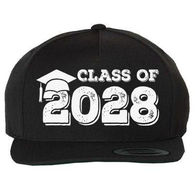 Class Of 2028 Senior Graduation 2028 Wool Snapback Cap