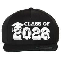 Class Of 2028 Senior Graduation 2028 Wool Snapback Cap