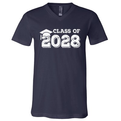 Class Of 2028 Senior Graduation 2028 V-Neck T-Shirt